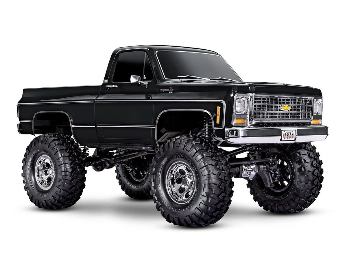 Traxxas TRX-4 1/10 High Trail Edition RC Crawler w/'79 Chevy K10 Truck Body (Black) &amp;/TQi 2.4GHz Radio