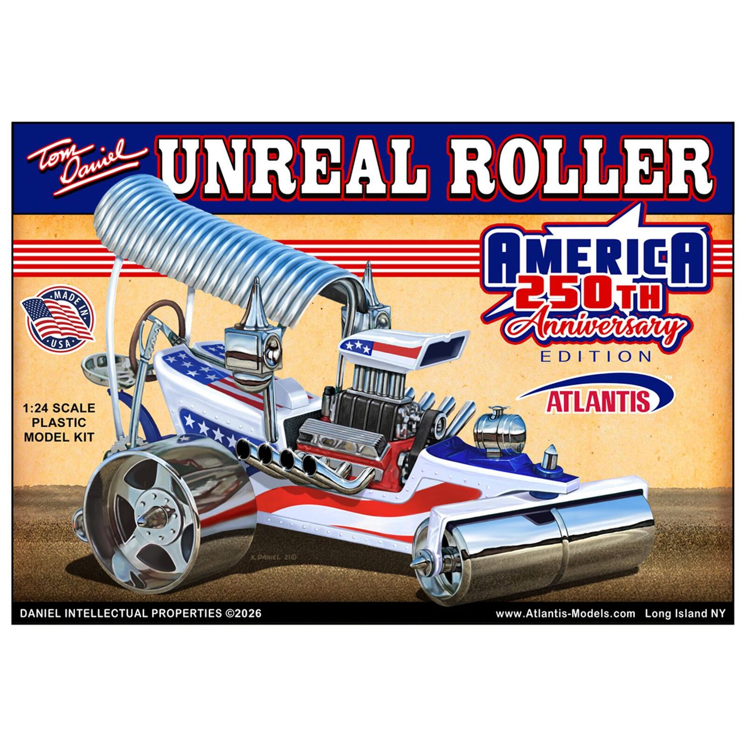 ATLANTIS TOY &amp; HOBBY INC. 1:24 Tom Daniel - Unreal Roller America 250th Anniversary Edition