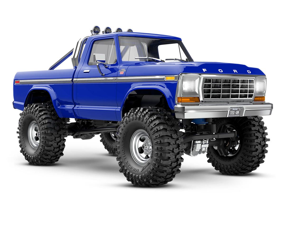 Traxxas TRX-4M 1/18 High Trail Edition Micro Rock Crawler w/Ford F-150 Body (Blue) &amp; TQ 2.4GHz Radio