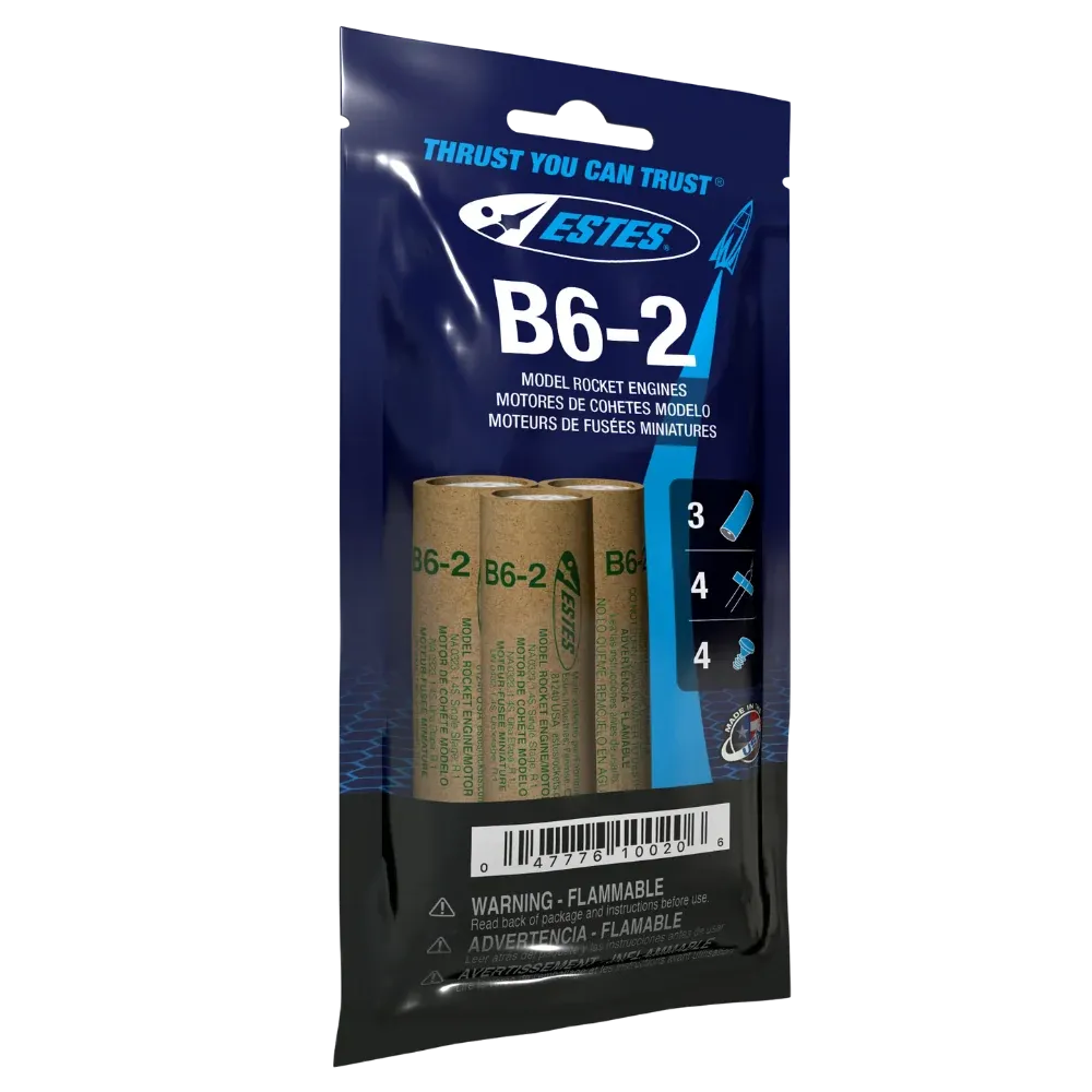 Estes Rockets B6-2 Engines  (3) (EST10020)