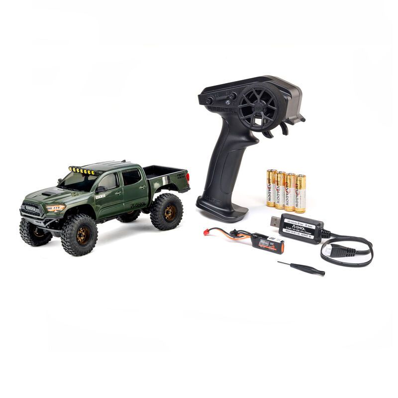 1/30 SCX30 Toyota Tacoma 4X4 RTR Brushed Rock Crawler (Battery &amp; Charger Included), Extreme Off-Road