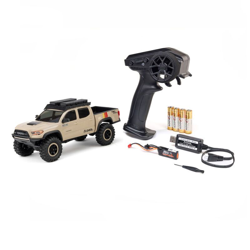 Axial 1/30 SCX30 Toyota Tacoma 4X4 RTR Brushed Rock Crawler (Battery &amp; Charger Included), Overland Edition