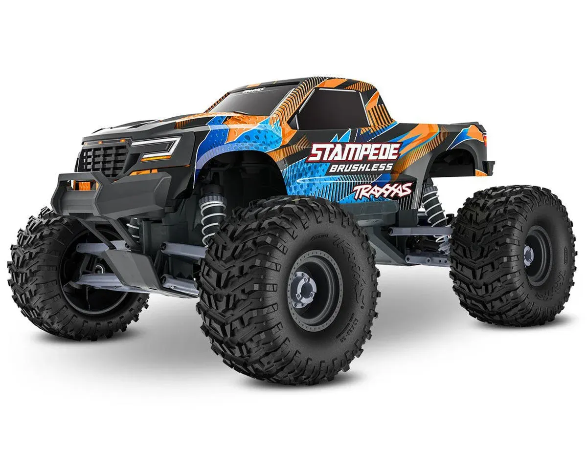 Traxxas Stampede VX3 1/10 RTR 2WD Brushless Monster Truck (Orange) w/VX3 ESC, TQi™ Sport 2.4GHz Radio &amp; TSM®
