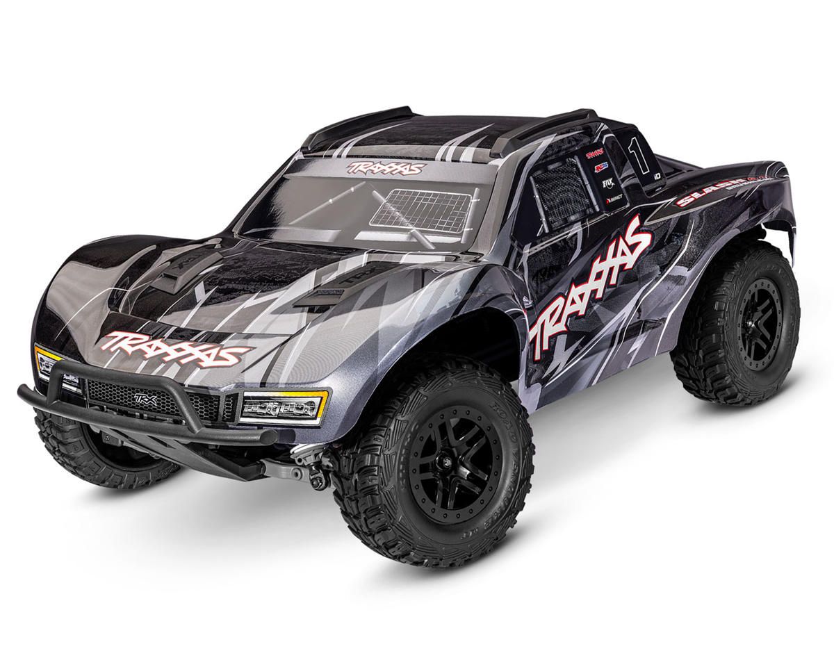 Slash 4x4  VX3 RTR 4WD Brushless Short Course Truckw/VX3 ESC, TQi™ Sport 2.4GHz Radio &amp; TSM® (TRA68454-4)