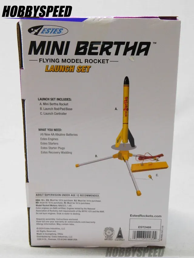 ESTES MINI BERTHA   LAUNCH SET (EST2469)