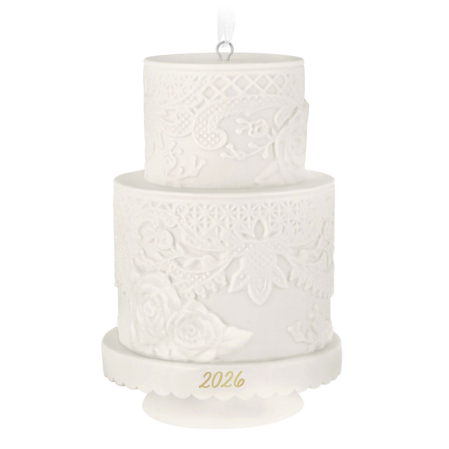 Hallmark Wedding Cake 2026 Porcelain Ornament