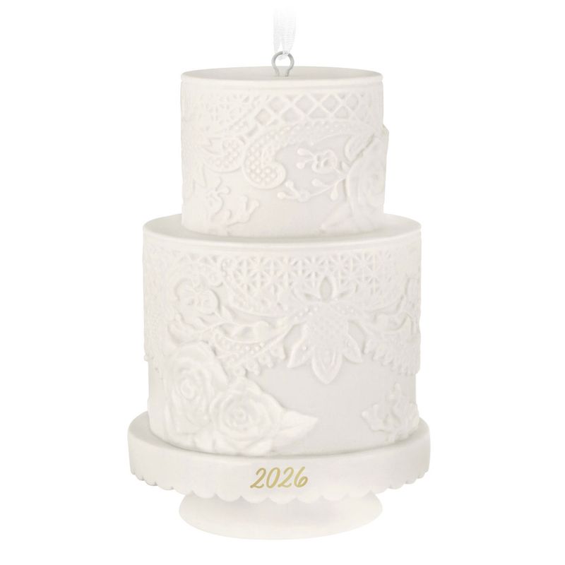 Hallmark Wedding Cake 2026 Porcelain Ornament