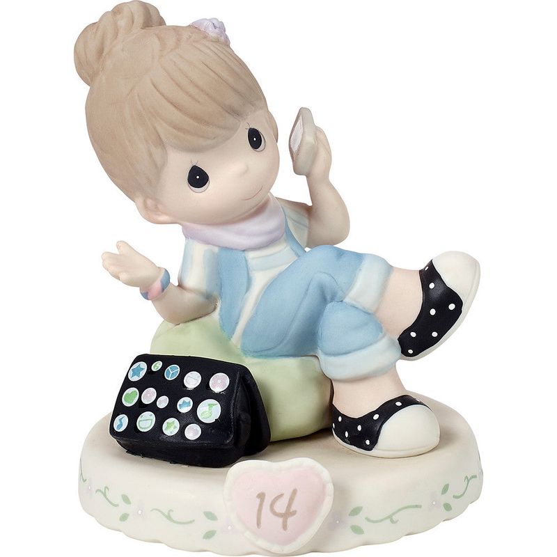 Growing In Grace, Age 14, Brunette Girl Figurine