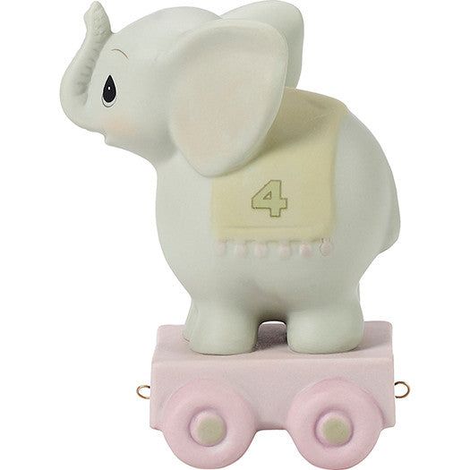 Birthday Train, Age 4, May Your Birthday Be Gigantic Figurine