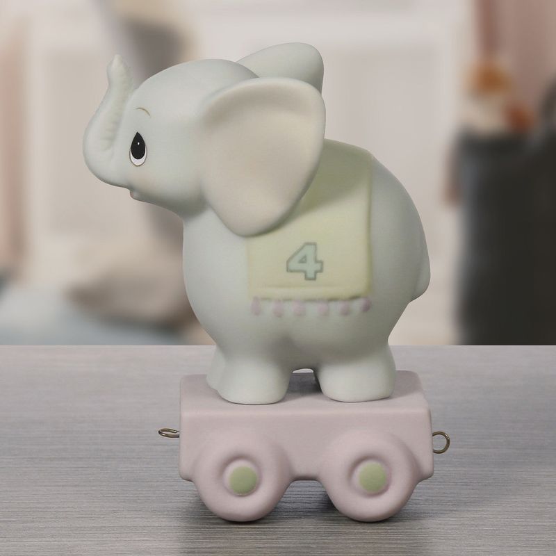 Birthday Train, Age 4, May Your Birthday Be Gigantic Figurine
