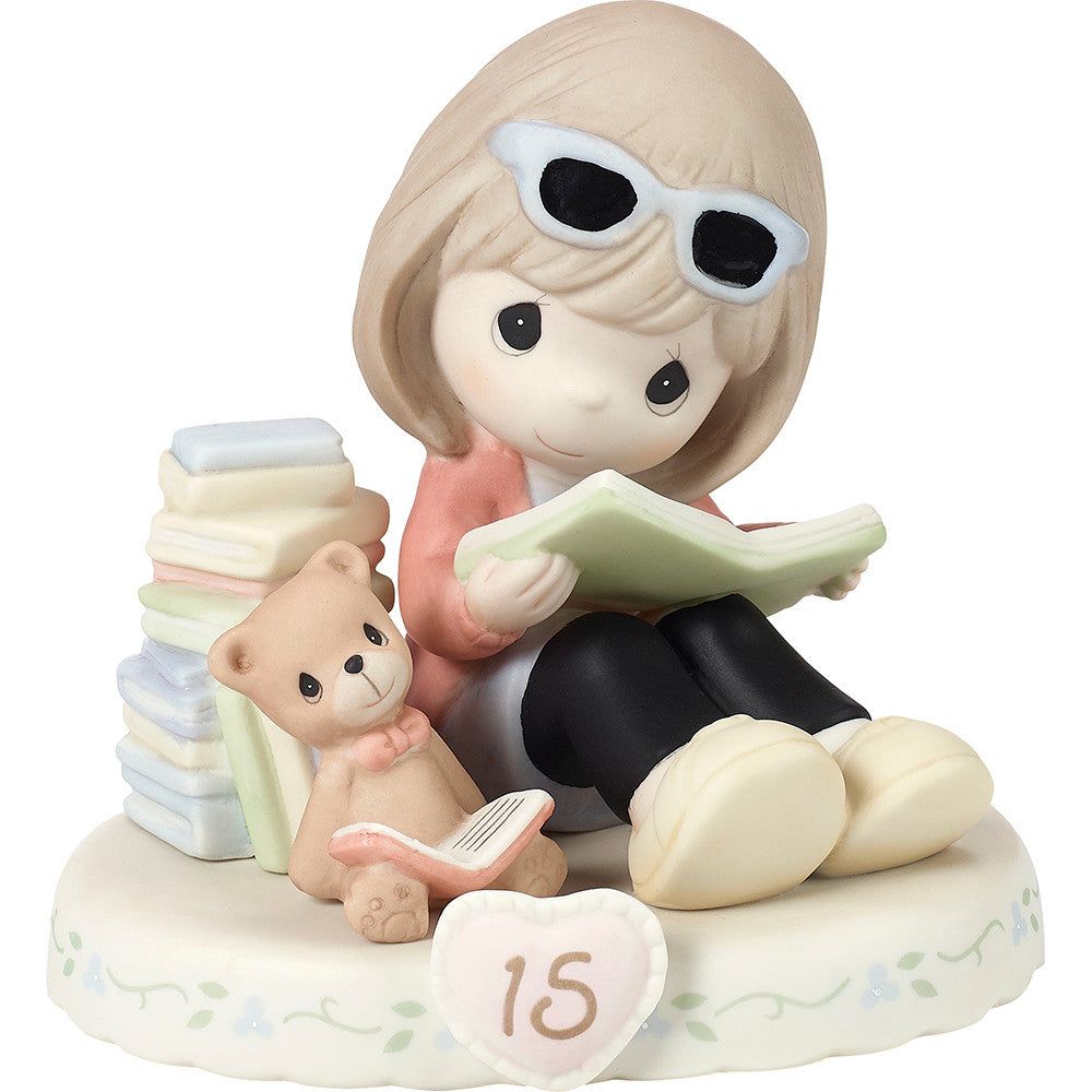 Growing In Grace, Age 15, Brunette Girl Figurine