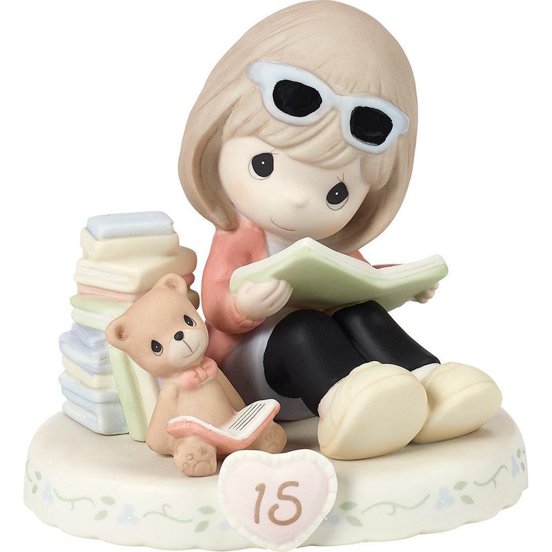Growing In Grace, Age 15, Brunette Girl Figurine