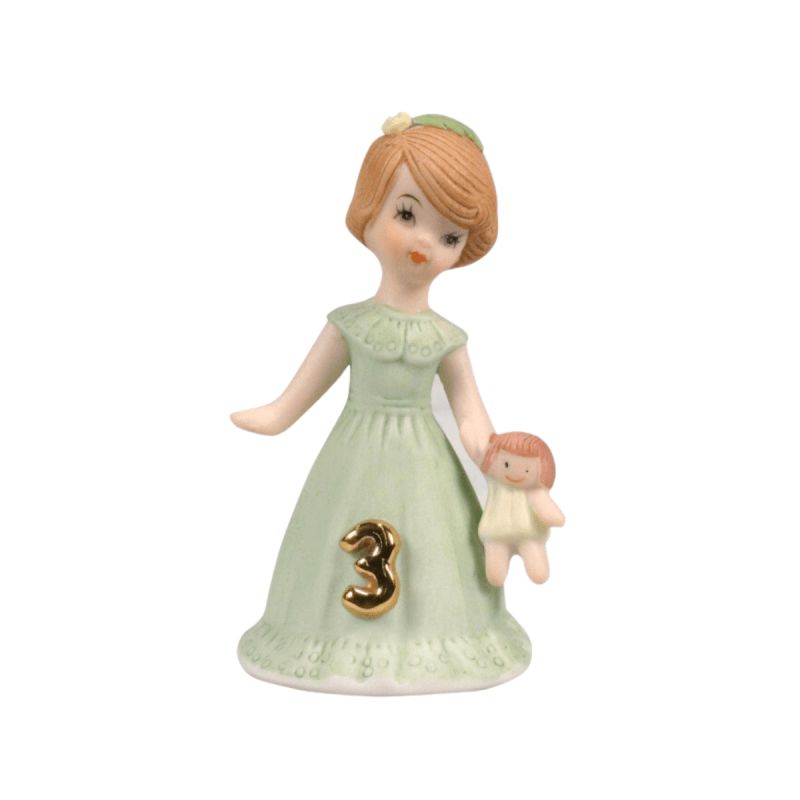 Growing Up Girls® Brunette Age 3 Figurine