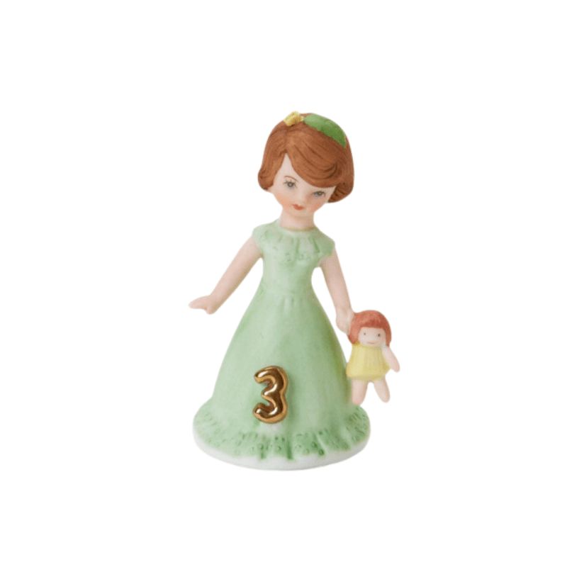 Growing Up Girls® Brunette Age 3 Figurine