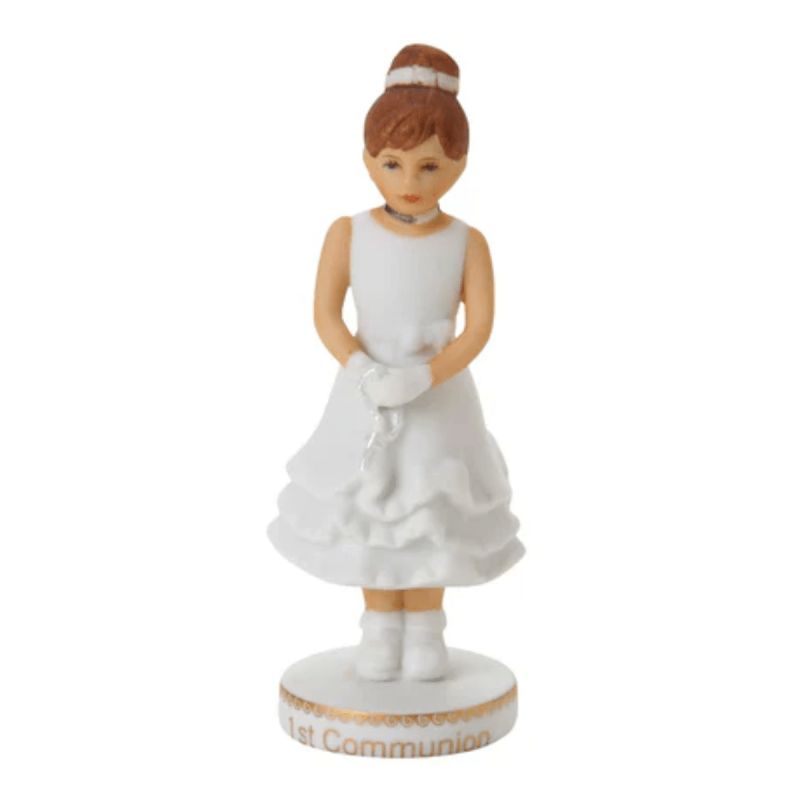 Growing Up Girls® Brunette First Communion Figurine