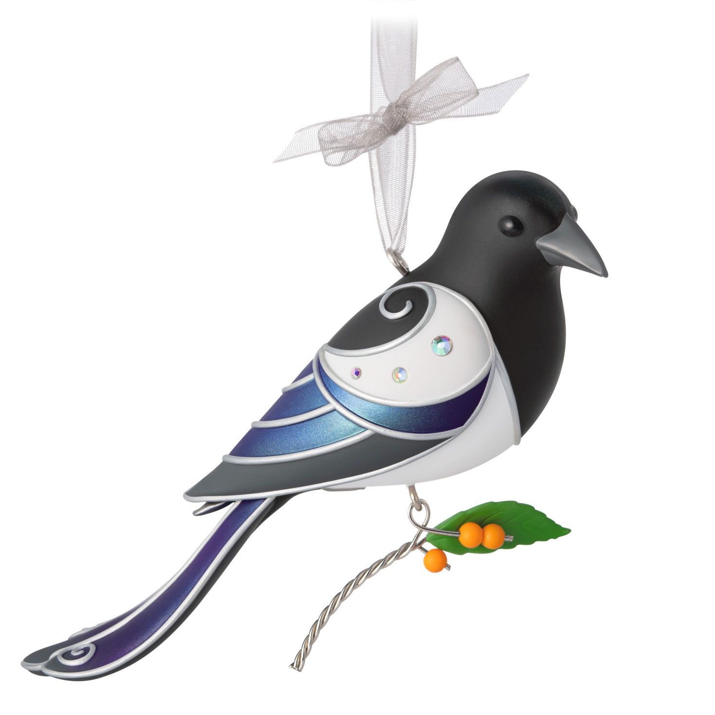 Hallmark The Beauty of Birds Black-Billed Magpie Ornament