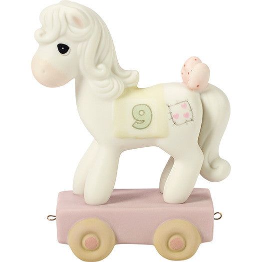 Birthday Train, Age 9, Being Nine Is Just Divine Figurine