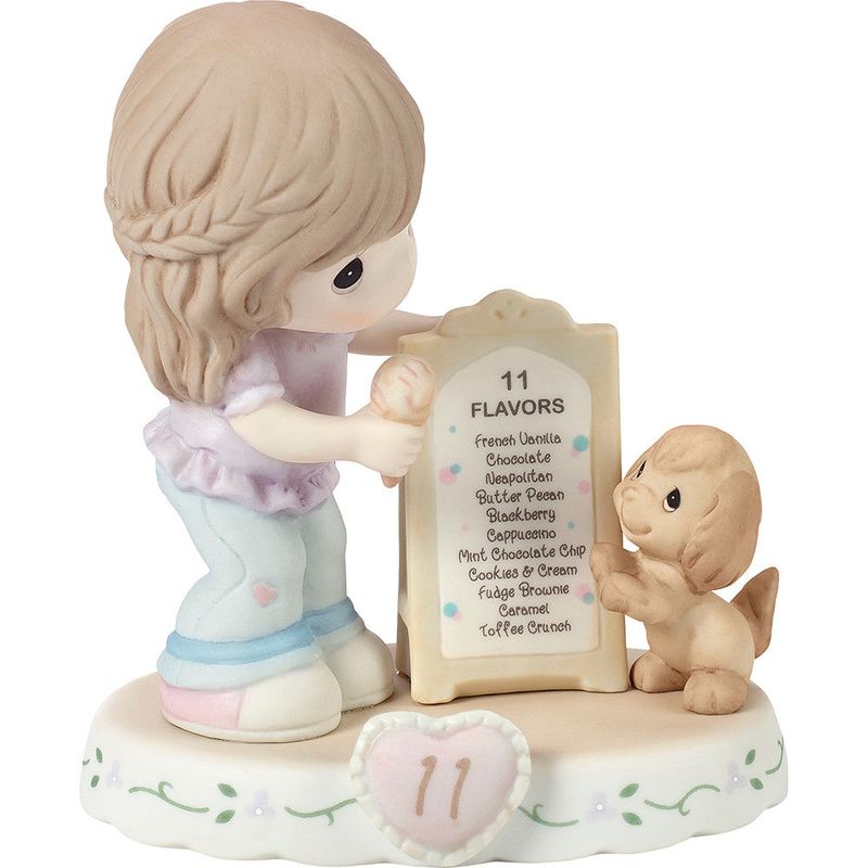 Growing In Grace, Age 11, Brunette Girl Figurine