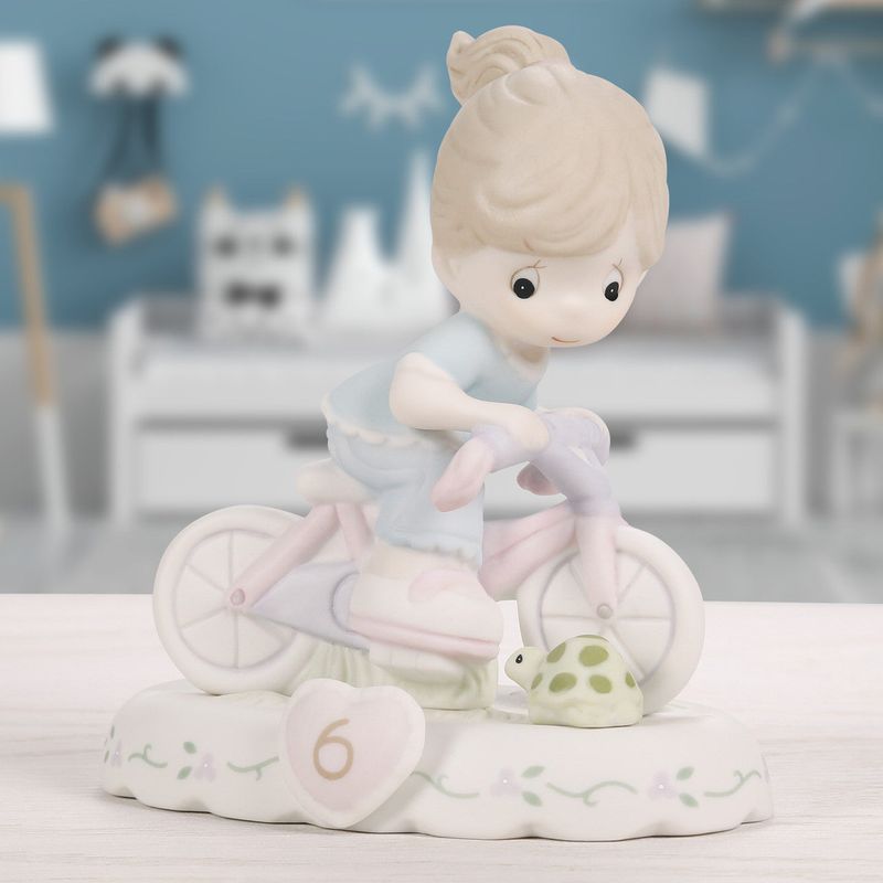 Growing In Grace, Age 6, Brunette Girl Figurine