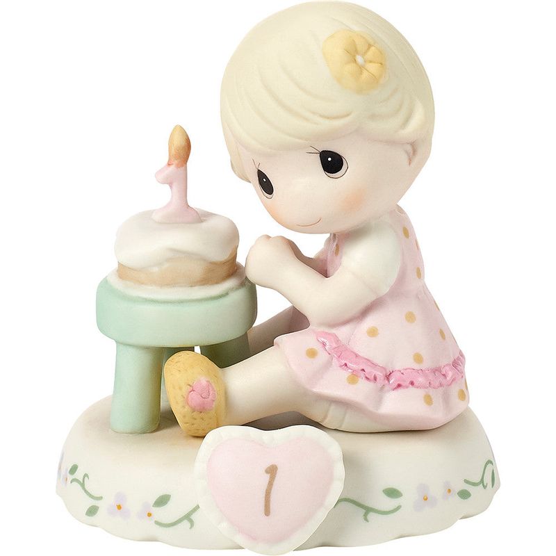 Growing In Grace, Age 1, Blonde Girl Figurine