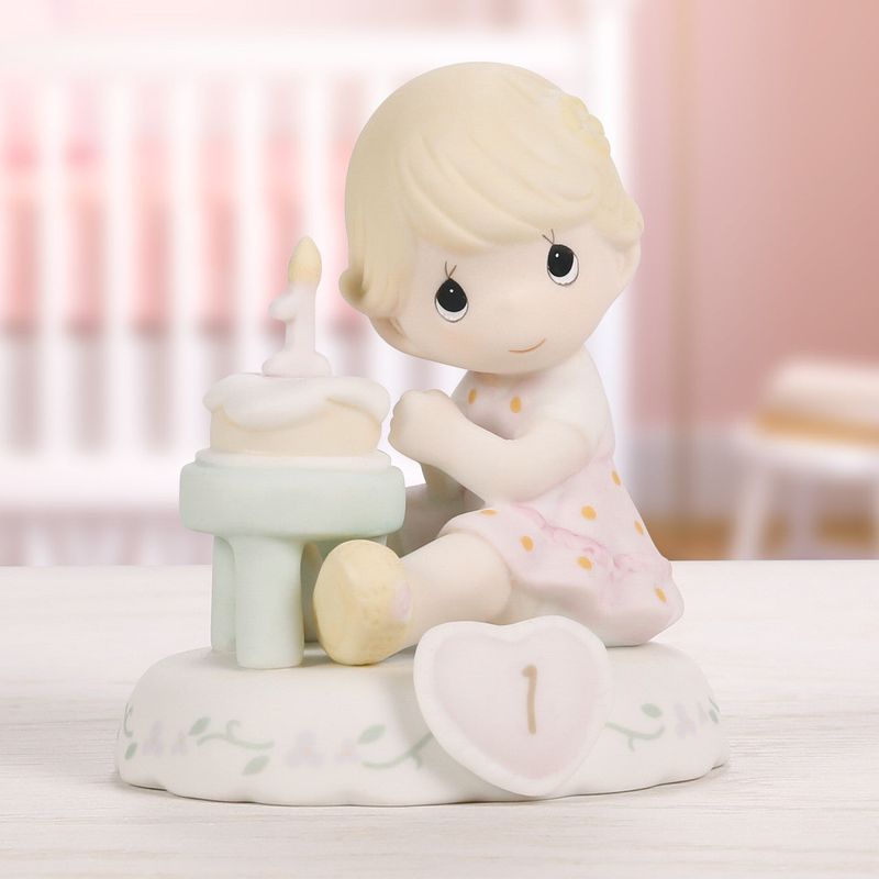 Growing In Grace, Age 1, Blonde Girl Figurine