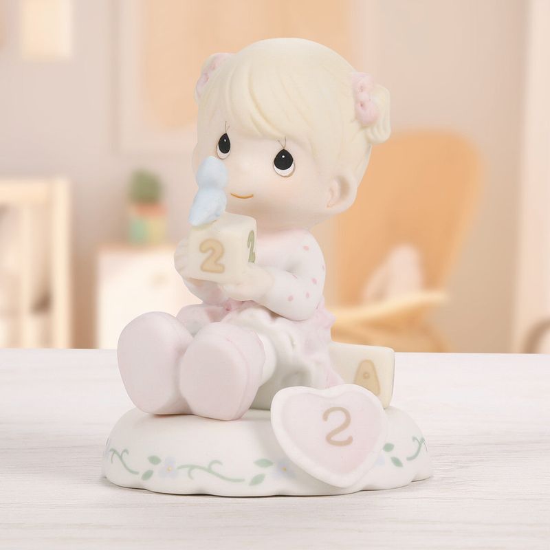 Growing In Grace, Age 2, Blonde Girl Figurine