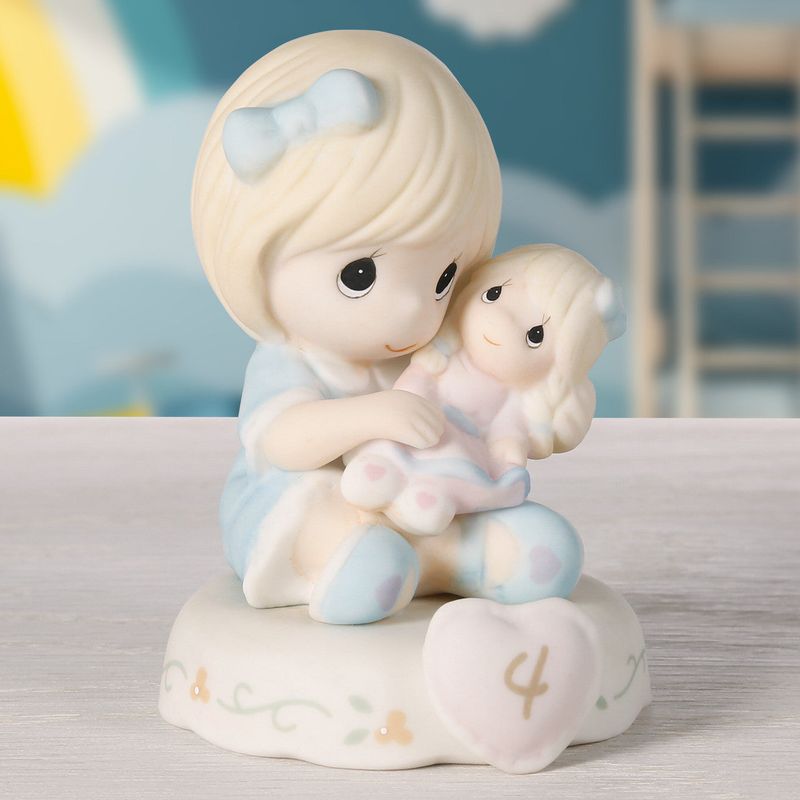 Growing In Grace, Age 4, Blonde Girl Figurine