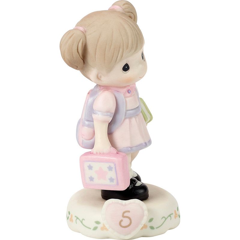 Growing In Grace, Age 5, Brunette Girl Figurine