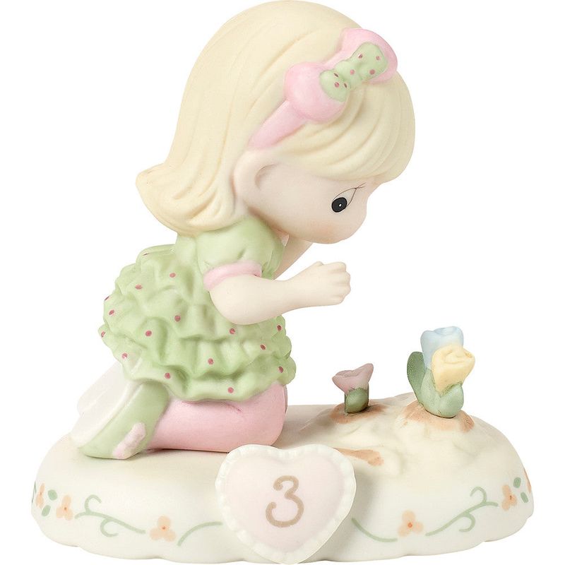 Growing In Grace, Age 3, Blonde Girl Figurine