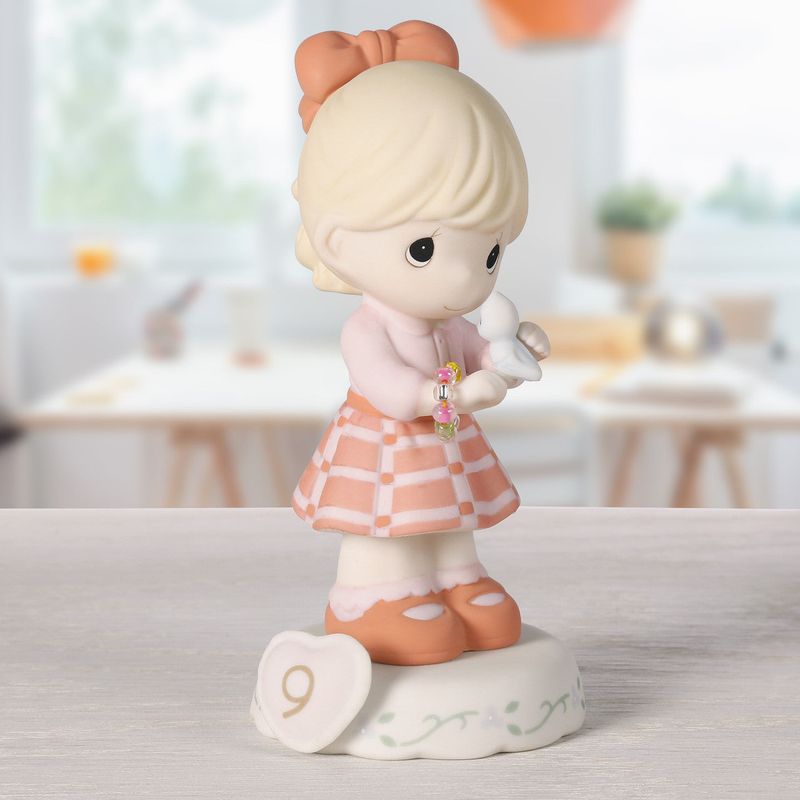 Growing In Grace, Age 9, Blonde Girl Figurine