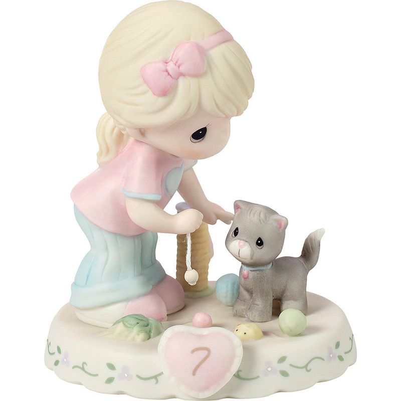 Growing In Grace, Age 7, Blonde Girl Figurine
