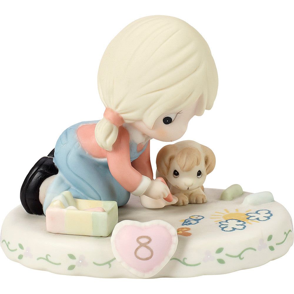Growing In Grace, Age 8, Blonde Girl Figurine