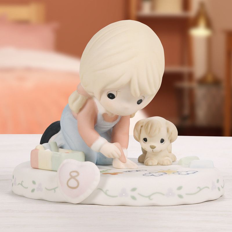 Growing In Grace, Age 8, Blonde Girl Figurine