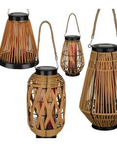 Wicker Solar Lantern