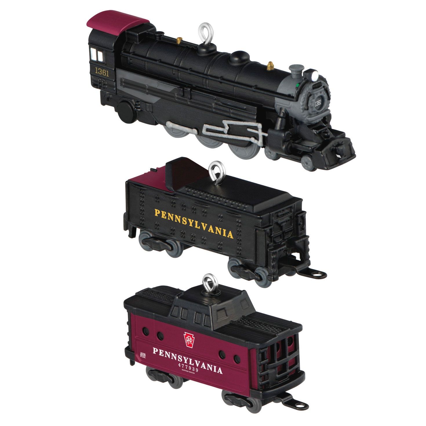 Hallmark Mini Lionel® Pennsylvania Steam Locomotive Set Ornaments, Set of 3