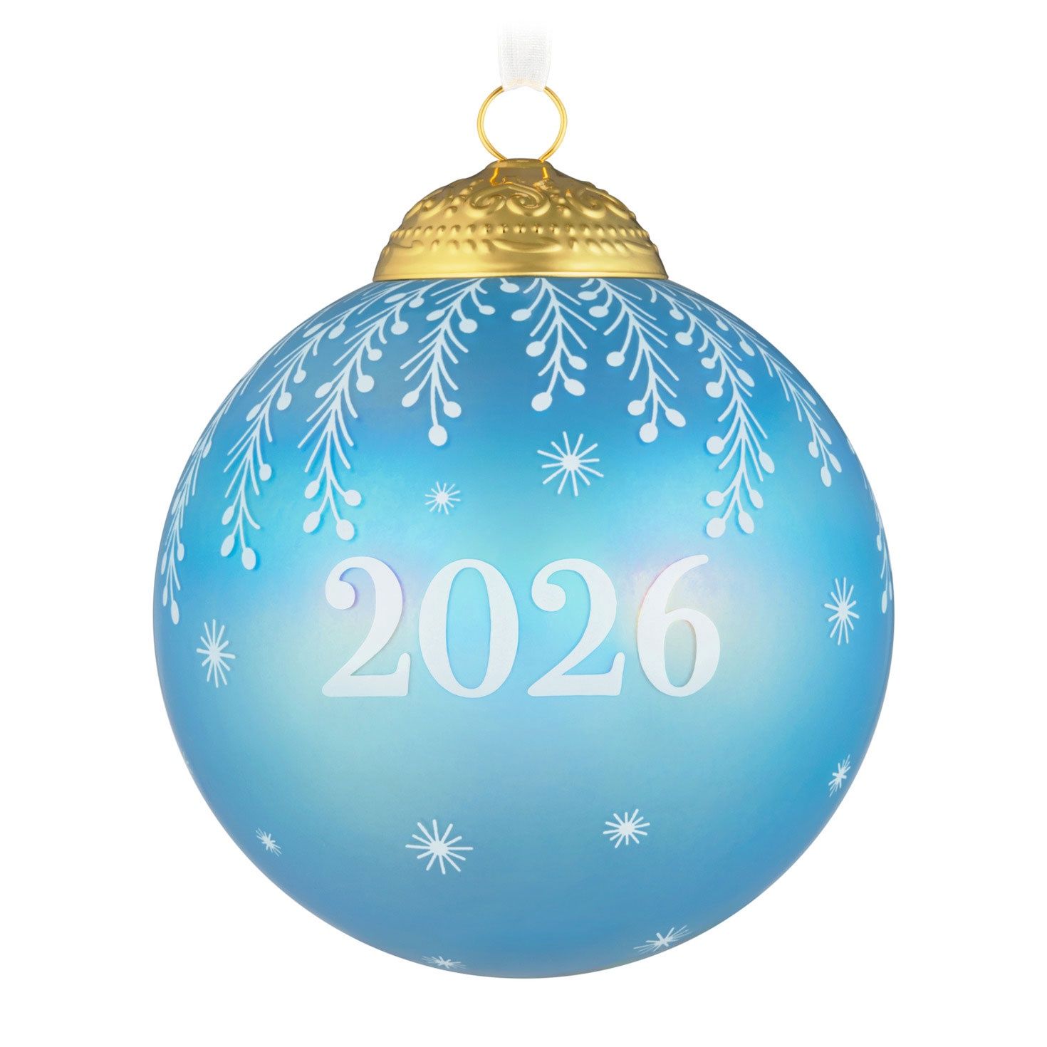 Hallmark Christmas Commemorative 2026 Ball Glass Ornament