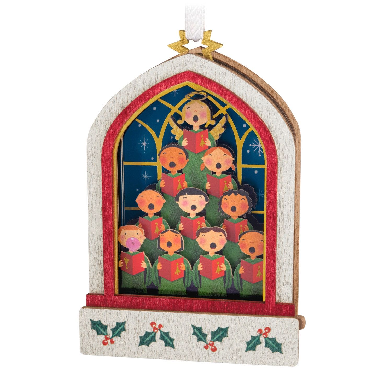 Hallmark Lifting Their Voices Musical Papercraft Ornament