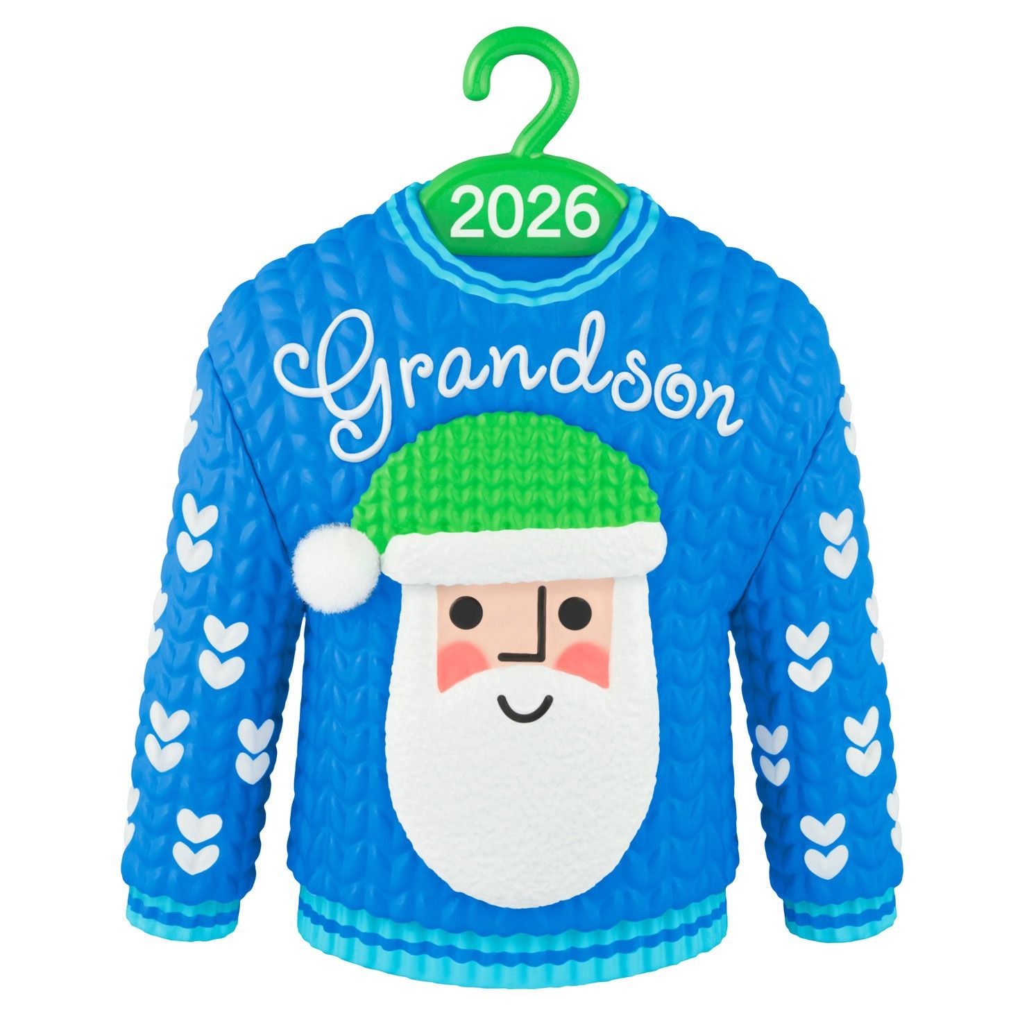 Hallmark Grandson Santa Sweater 2026 Ornament
