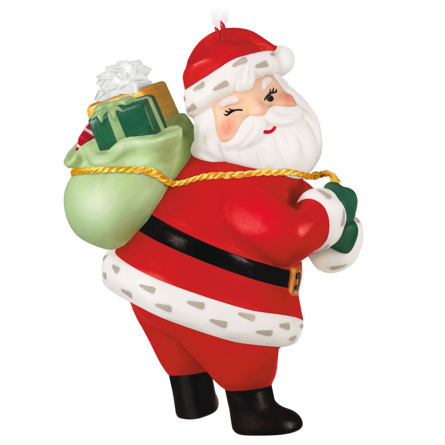 Hallmark Vintage Santa Porcelain Ornament