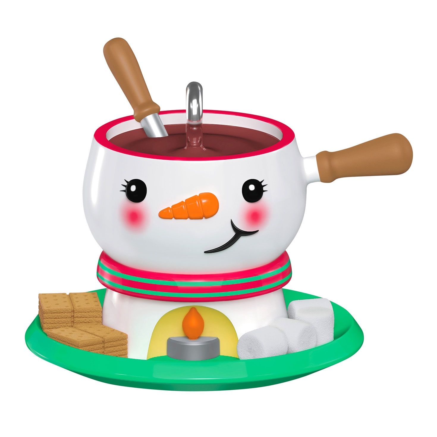 Hallmark Mini Festive Fondue Ornament, 1"