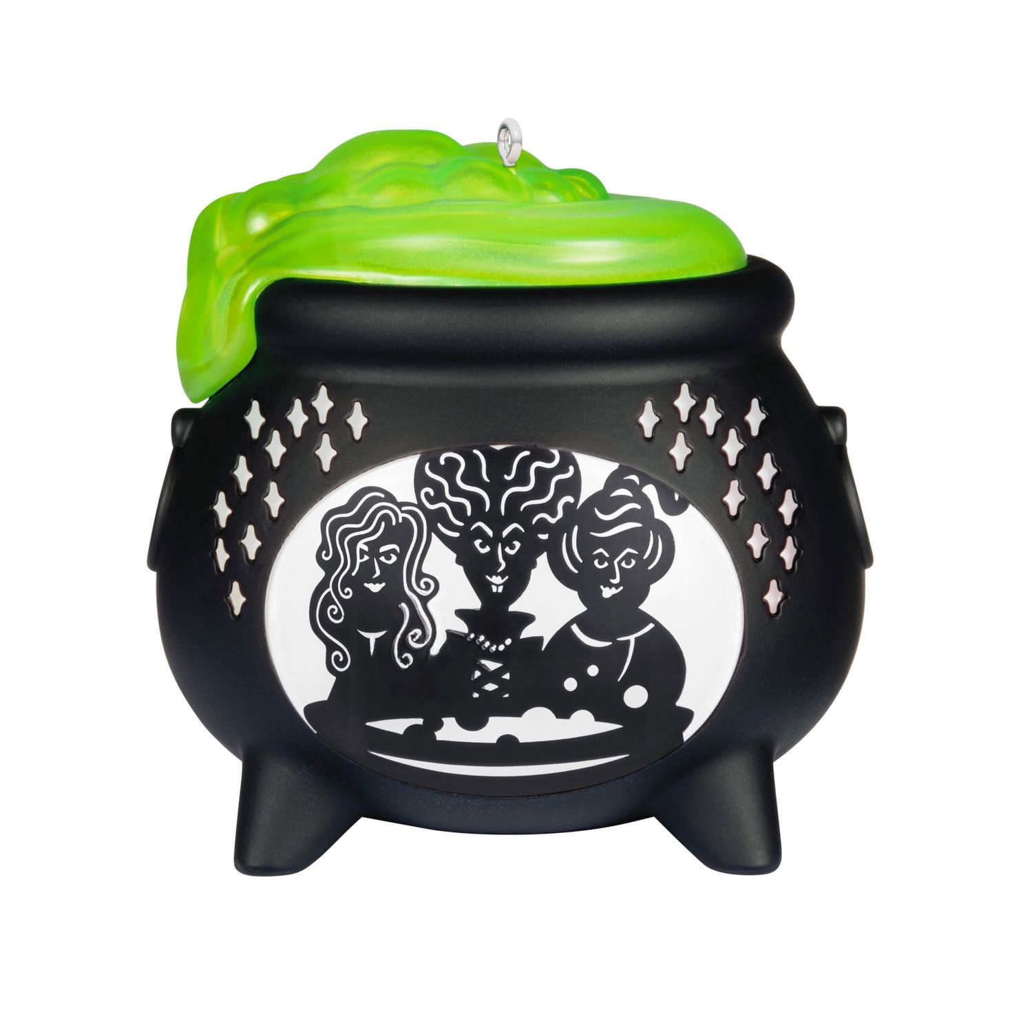 Hallmark Disney Hocus Pocus Sanderson Sisters Cauldron Ornament With Light