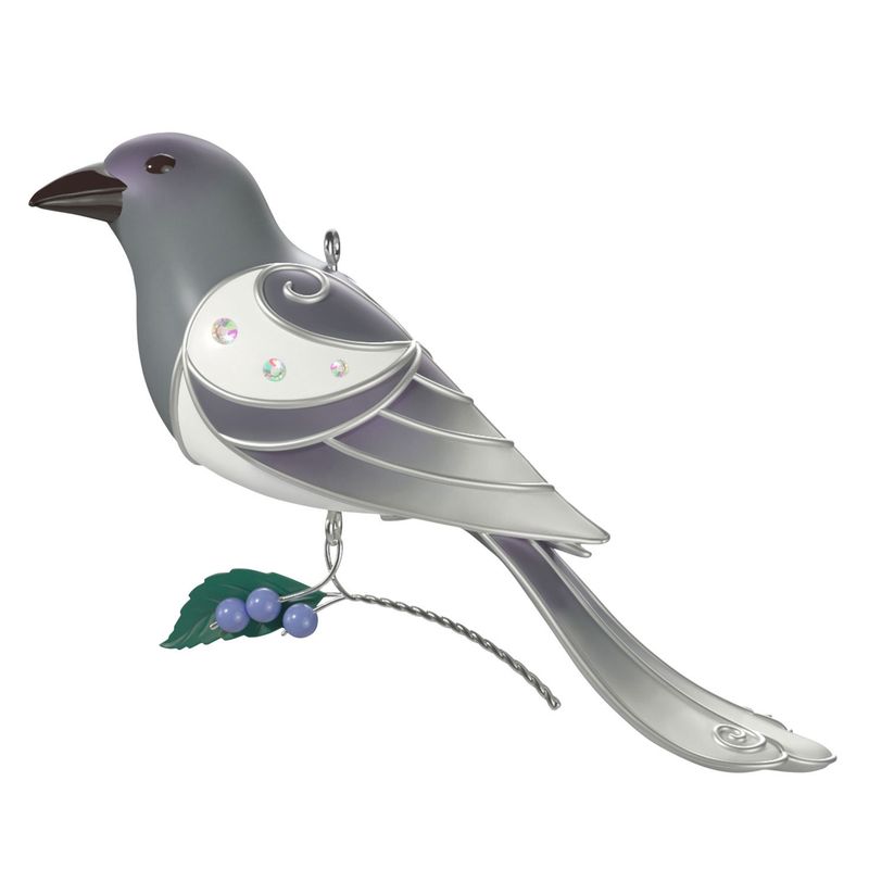 Hallmark The Beauty of Birds Ghost Magpie Ornament