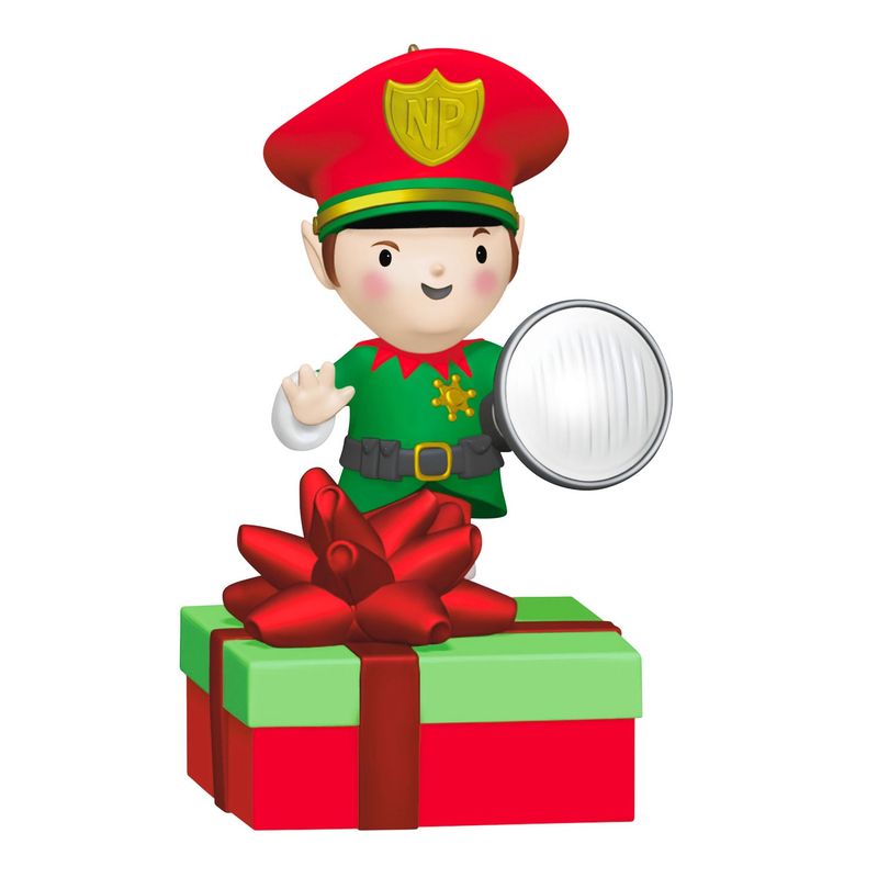 Hallmark Elf Security Peekbuster Ornament With Motion-Activated Sound and Light