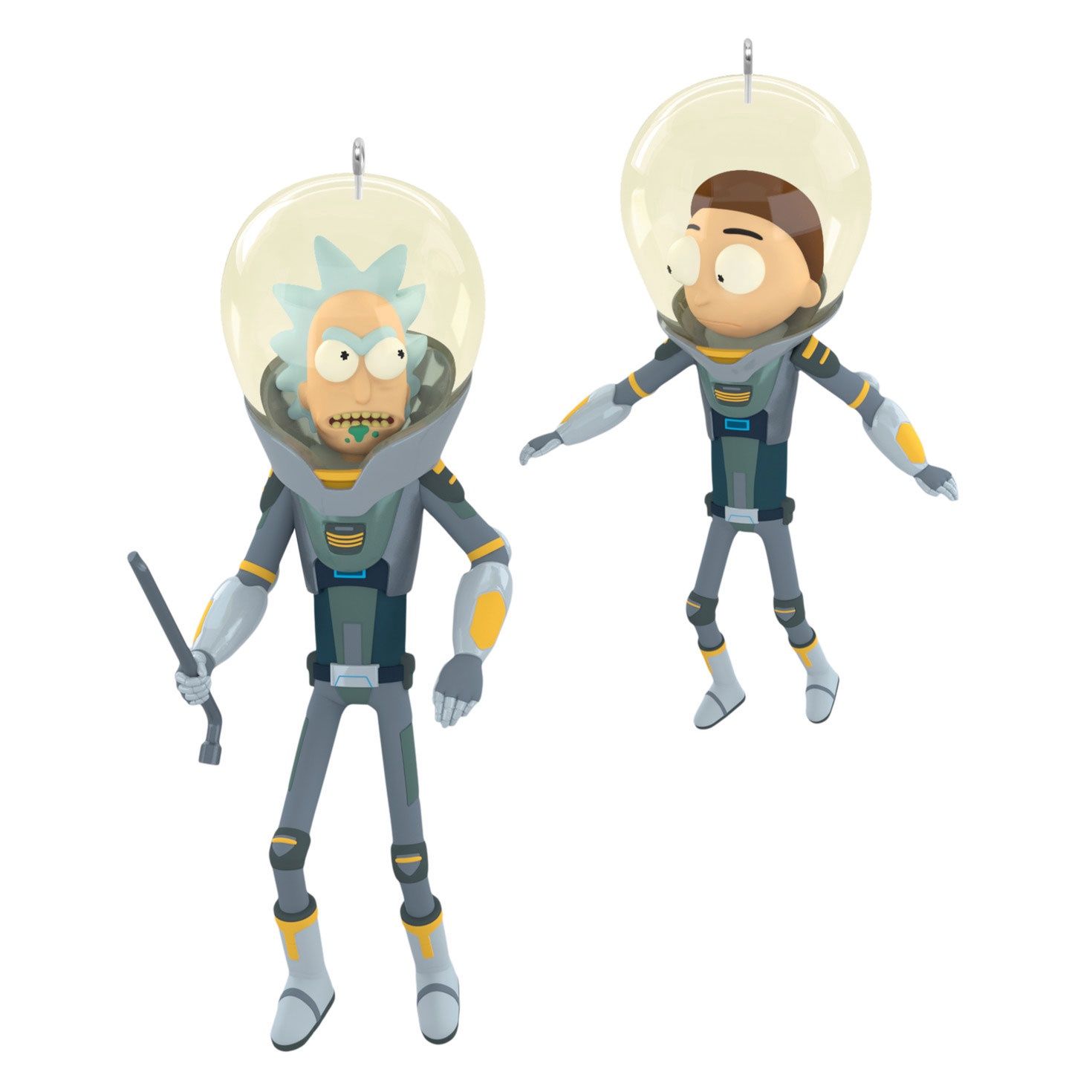 Hallmark Rick and Morty "Get Back in the Car, Morty!" Ornaments, Set of 2