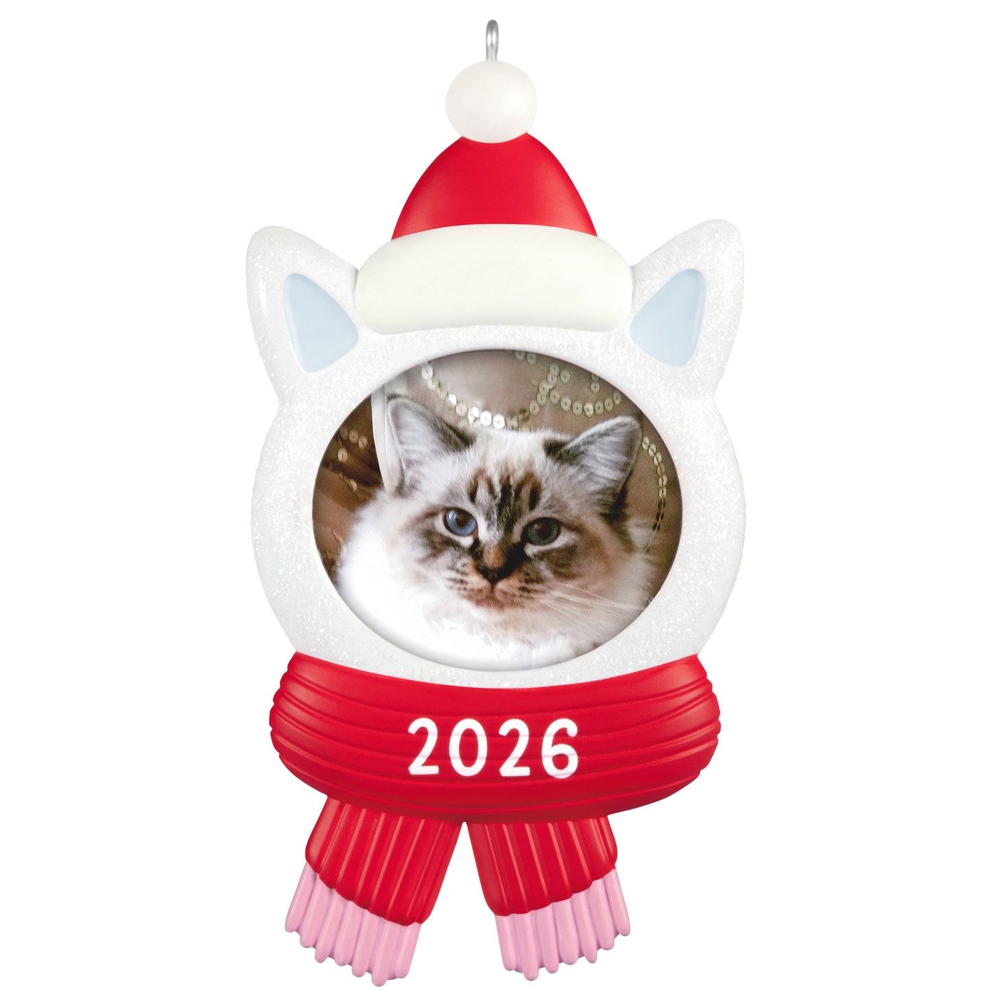 Hallmark Snow Cat 2026 Photo Frame Ornament