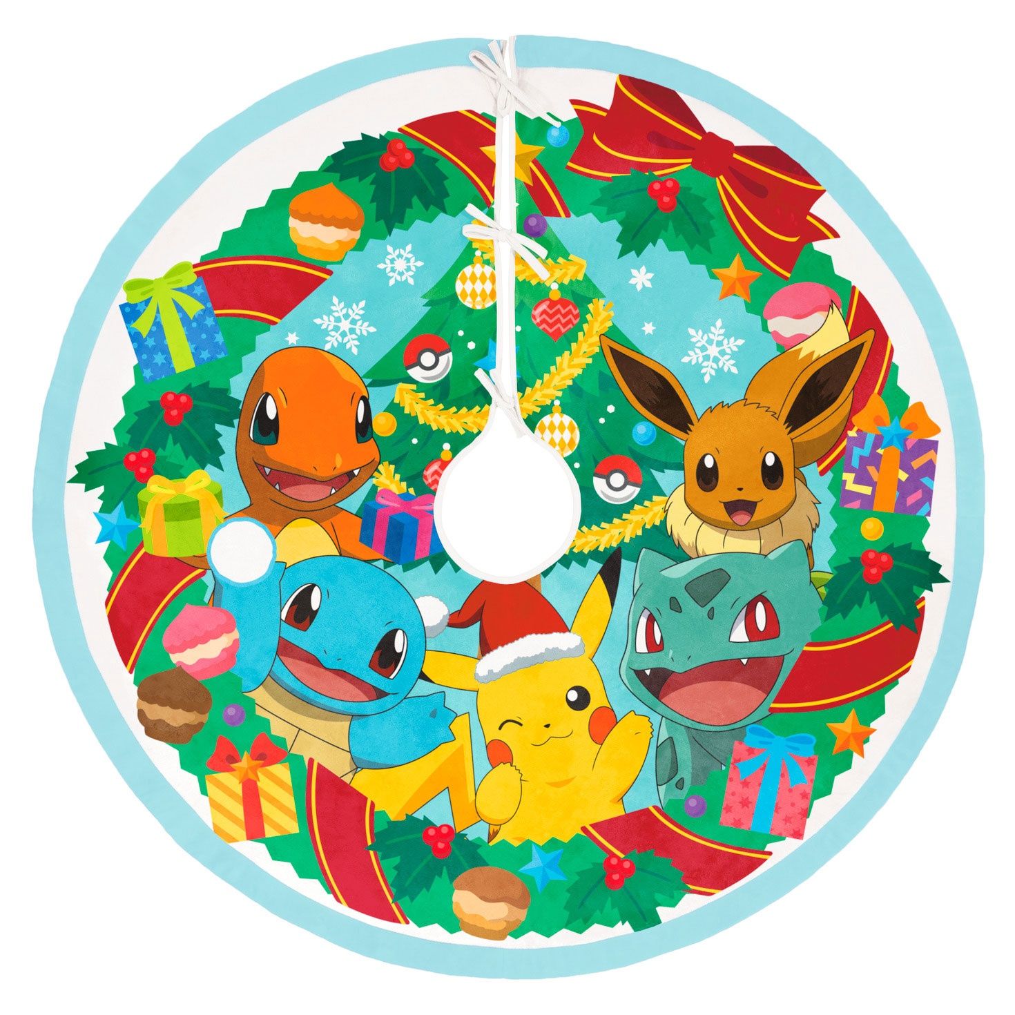 Hallmark Pokémon Holiday Fabric Tree Skirt, 48"