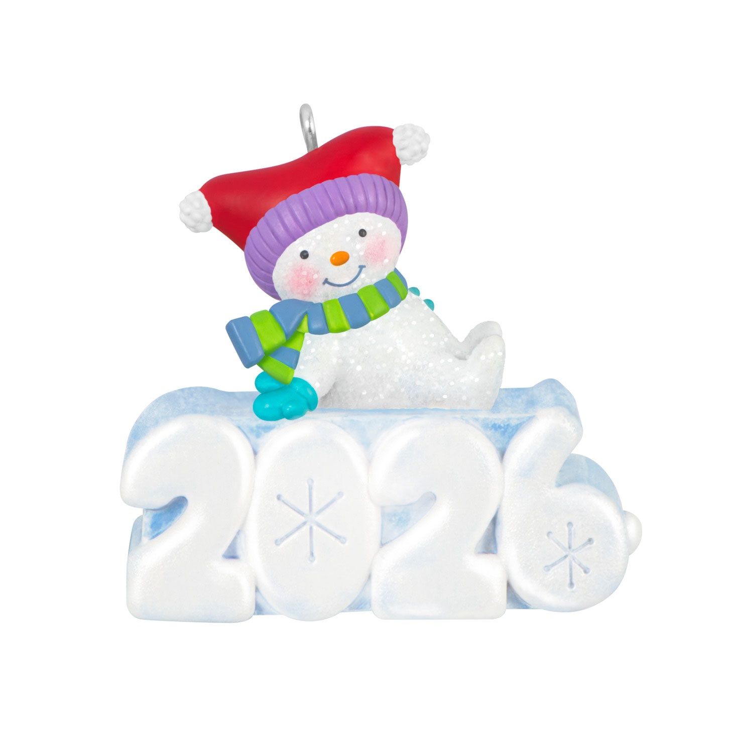 Hallmark Mini A Snowy 2026 Ornament With Light, 1.25"