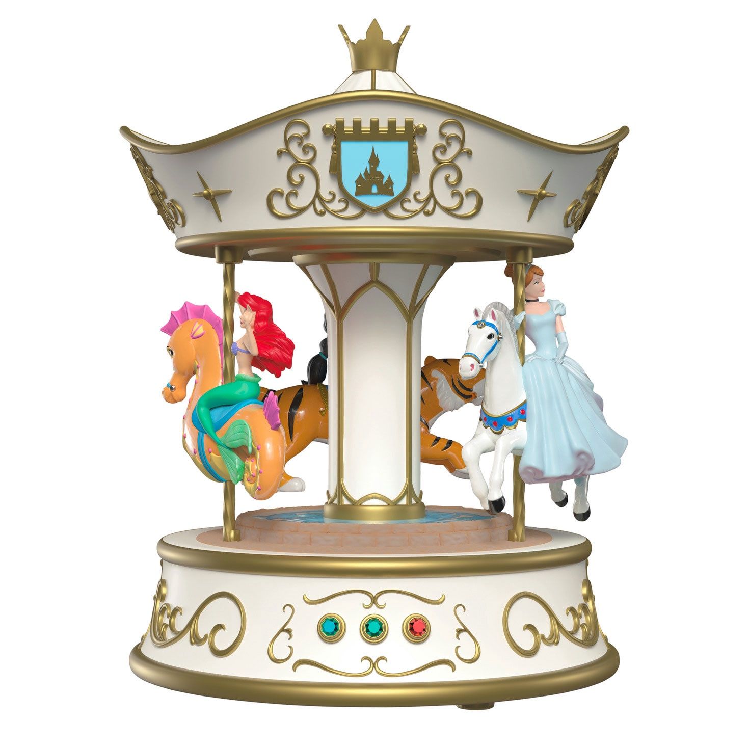 Hallmark Disney Princess Dreams Go Round Musical Ornament With Light and Motion