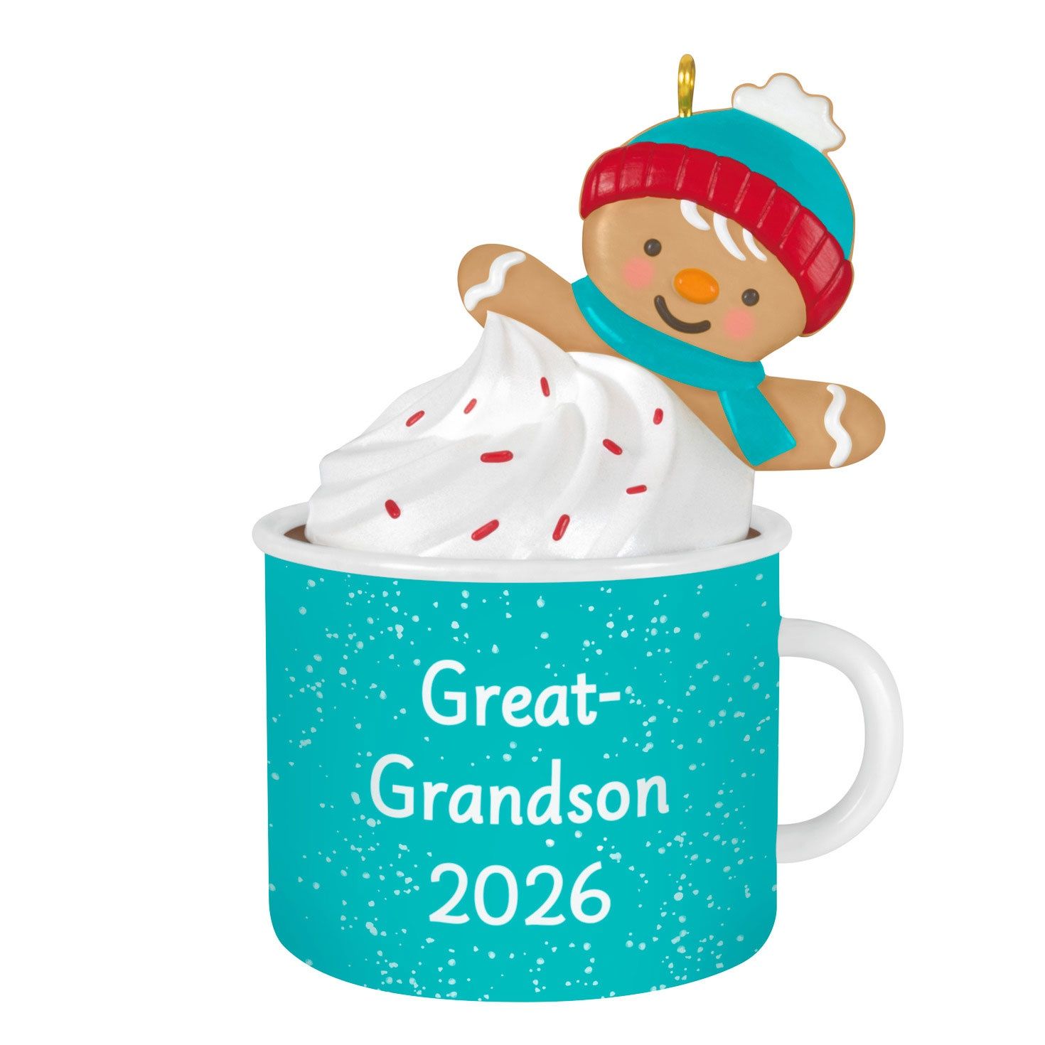 Hallmark Great-Grandson Hot Cocoa Mug 2026 Ornament