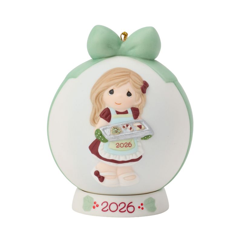 Precious Moments Baking Sweet Memories 2026 Dated Girl Ball Ornament